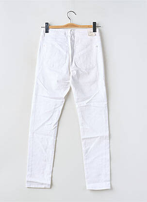 Jeans coupe slim stretch blanc KANOPE femme