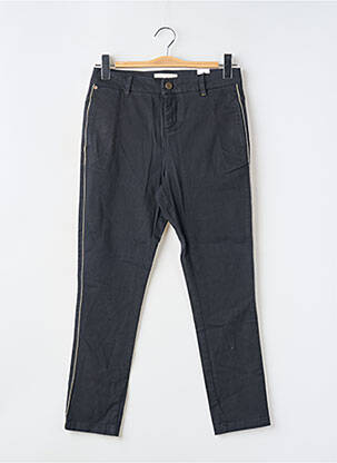 Pantalon chino broderie galons latéraux taille normale noir RED LEGEND femme