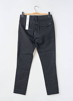 Pantalon chino broderie galons latéraux taille normale noir RED LEGEND femme