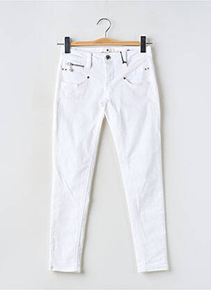 Jeans skinny stretch taille basse blanc FREEMAN T.PORTER femme