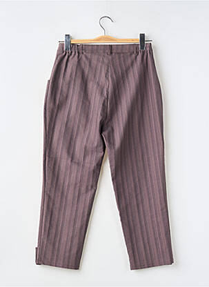 Pantalon 7/8 taille haute taille haute marron GRIFFON femme