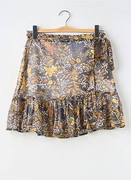 Jupe courte doublure jaune MORGAN femme