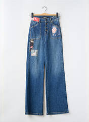 Jean coupe flare bleu DESIGUAL pour femme seconde vue