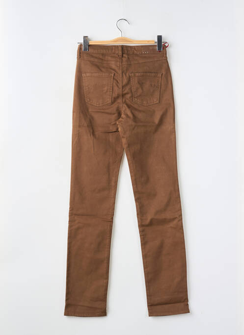 Jeans coupe slim taille normale taille normale marron KANOPE femme