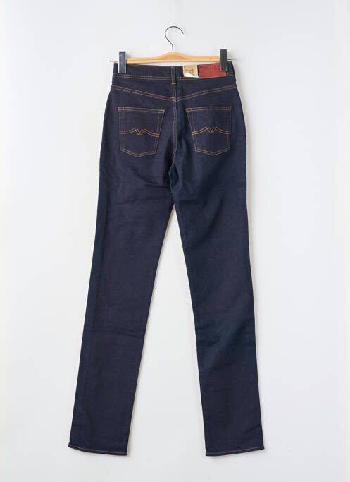 Jeans coupe slim tissage brut taille haute bleu CIMARRON femme