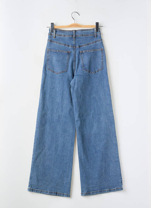 Jeans coupe large stretch taille haute bleu COMPAÑIA FANTASTICA femme