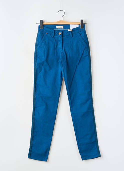 Pantalon chino tissage popeline taille normale bleu RED LEGEND femme