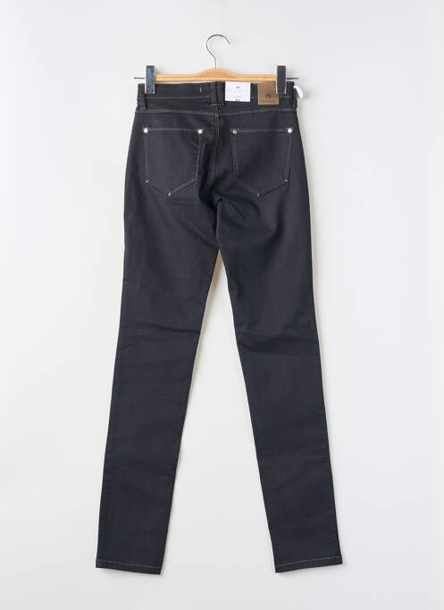 Jeans coupe slim stretch taille normale noir BRUNO SAINT HILAIRE femme