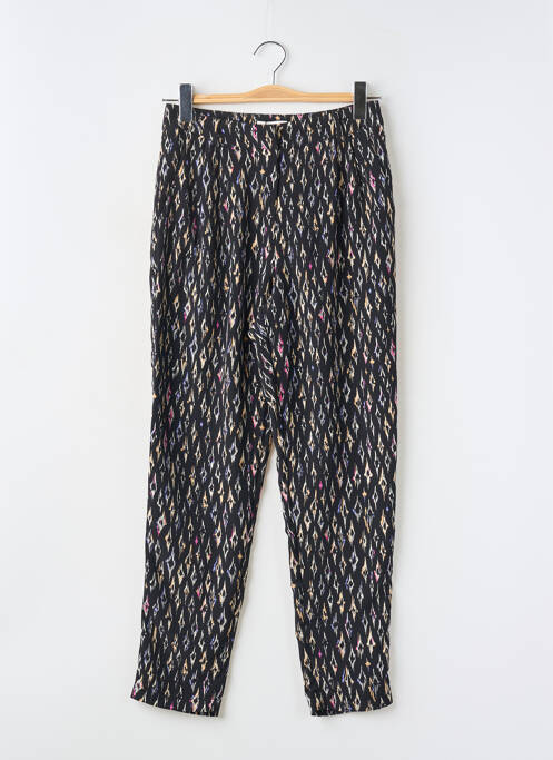 Pantalon droit tissage crêpe taille normale noir MOLLY BRACKEN femme