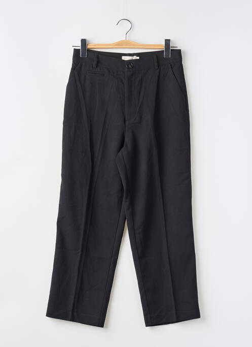 Pantalon chino tissage popeline taille normale noir SEE U SOON femme