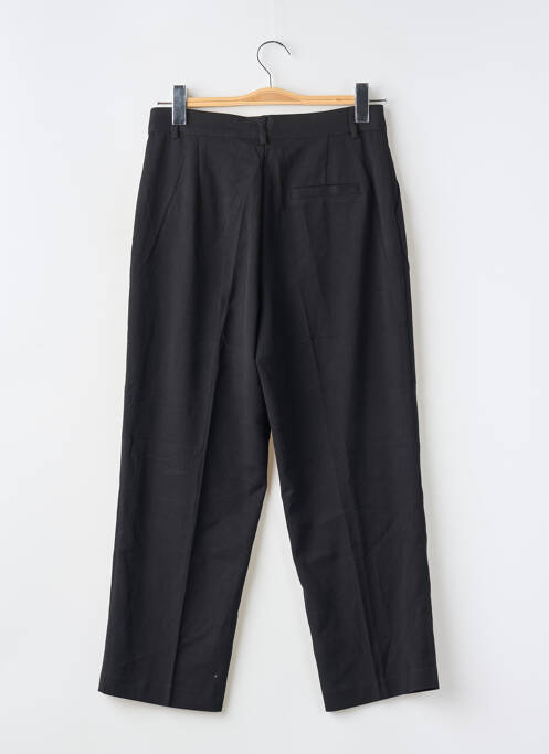 Pantalon chino tissage popeline taille normale noir SEE U SOON femme