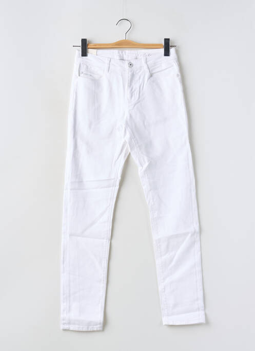 Jeans coupe slim stretch blanc KANOPE femme