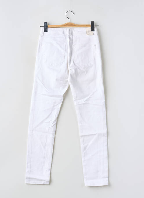 Jeans coupe slim stretch blanc KANOPE femme