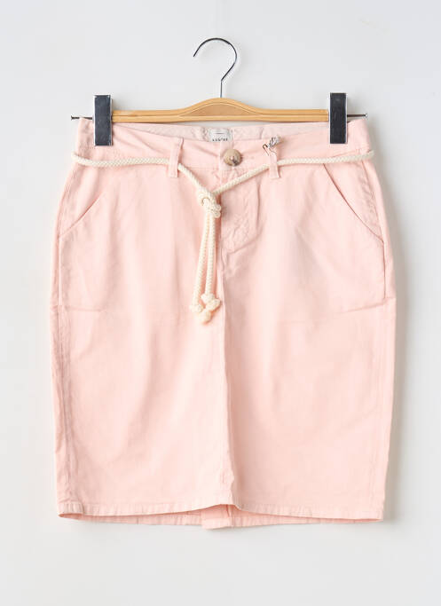 Bermuda taille à pinces taille normale rose KANOPE femme