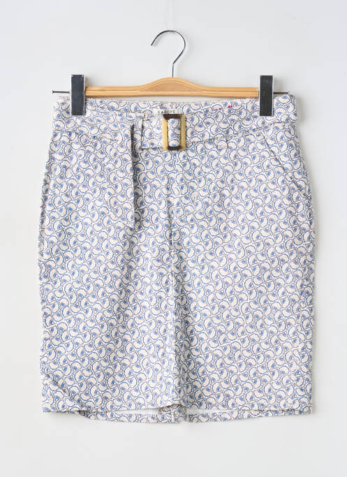 Jupe courte poches bleu KANOPE femme