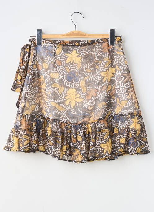 Jupe courte doublure jaune MORGAN femme