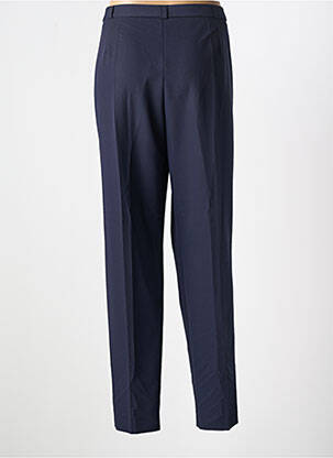 Pantalon droit tissage crêpe taille normale bleu ANNE KELLY femme