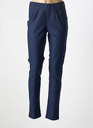Jegging tissage popeline taille haute bleu CISO femme