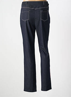 Pantalon slim taille élastique taille haute bleu GRIFFON femme