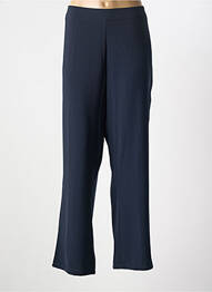 Pantalon droit tissage crêpe taille normale bleu TBS femme