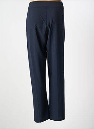 Pantalon droit tissage crêpe taille normale bleu TBS femme
