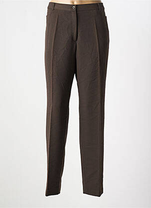 Pantalon slim taille basse taille basse marron ANNE KELLY femme