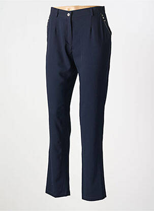 Pantalon slim taille normale taille normale bleu CHRISTINE LAURE femme