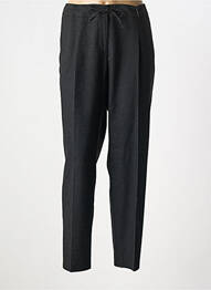 Pantalon droit fermeture zippée sous rabat avec crochet taille normale noir GERRY WEBER femme