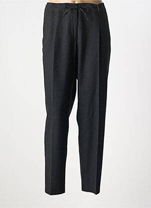 Pantalon droit fermeture zippée sous rabat avec crochet taille normale noir GERRY WEBER femme