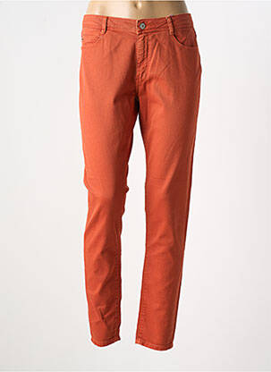 Jeans coupe slim stretch taille normale orange KANOPE femme