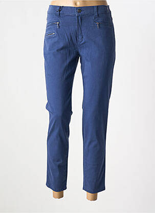 Jeans coupe slim stretch taille normale bleu ANNA MONTANA femme