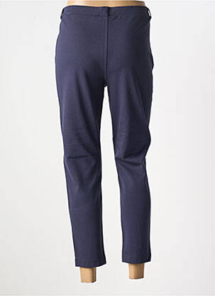 Pantalon 7/8 stretch taille normale bleu HAJO femme