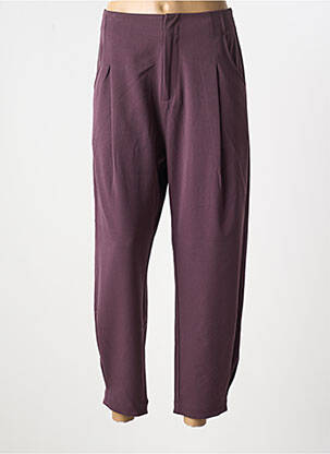 Pantalon 7/8 taille haute taille haute violet DESIGUAL femme