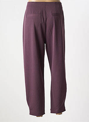 Pantalon 7/8 taille haute taille haute violet DESIGUAL femme