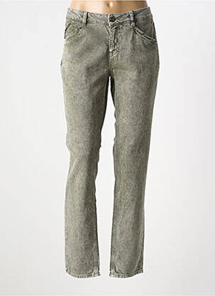 Jeans coupe slim vert FREEMAN T.PORTER pour femme