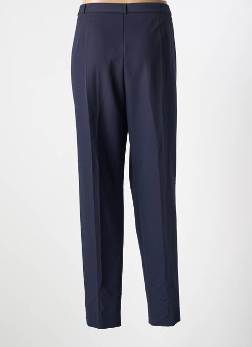 Pantalon droit tissage crêpe taille normale bleu ANNE KELLY femme