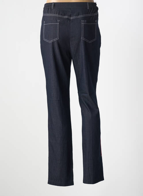 Pantalon slim taille élastique taille haute bleu GRIFFON femme