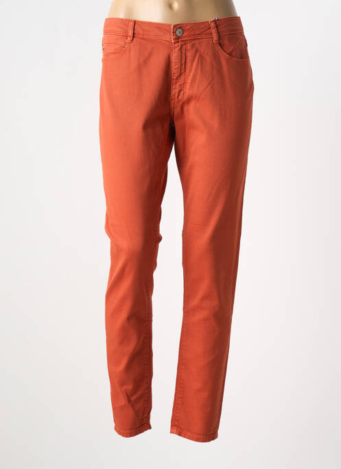 Jeans coupe slim stretch taille normale orange KANOPE femme