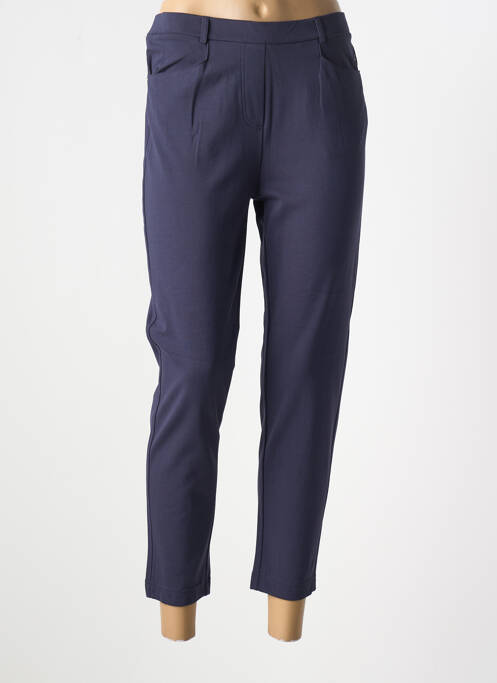 Pantalon 7/8 stretch taille normale bleu HAJO femme