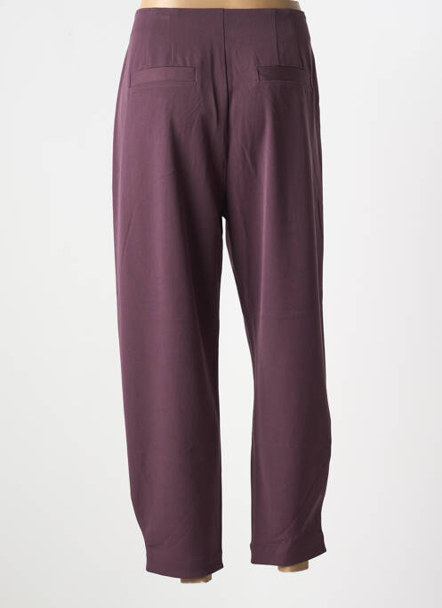 Pantalon 7/8 taille haute taille haute violet DESIGUAL femme