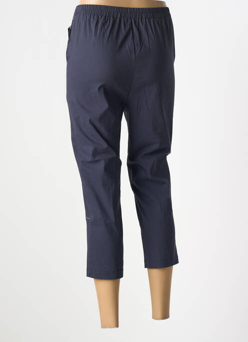 Pantacourt taille élastique taille normale bleu GEVANA femme
