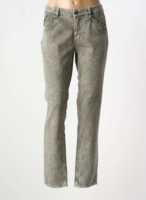 Jeans coupe slim vert FREEMAN T.PORTER pour femme