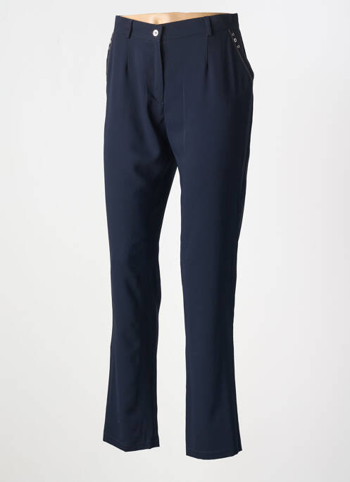 Pantalon slim bleu CHRISTINE LAURE pour femme