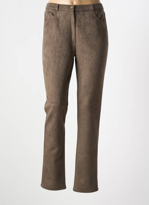 Pantalon slim vert GEVANA pour femme