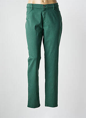 Jeans coupe slim stretch taille normale vert BRUNO SAINT HILAIRE femme
