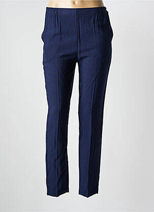 Pantalon slim taille élastique taille normale bleu GEVANA femme