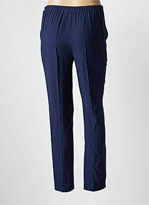 Pantalon slim taille élastique taille normale bleu GEVANA femme