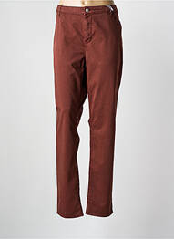 Pantalon droit stretch taille normale marron KANOPE femme