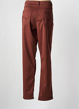 Pantalon droit stretch taille normale marron KANOPE femme