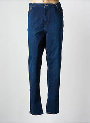 Jeans coupe droite stretch taille normale bleu KANOPE femme